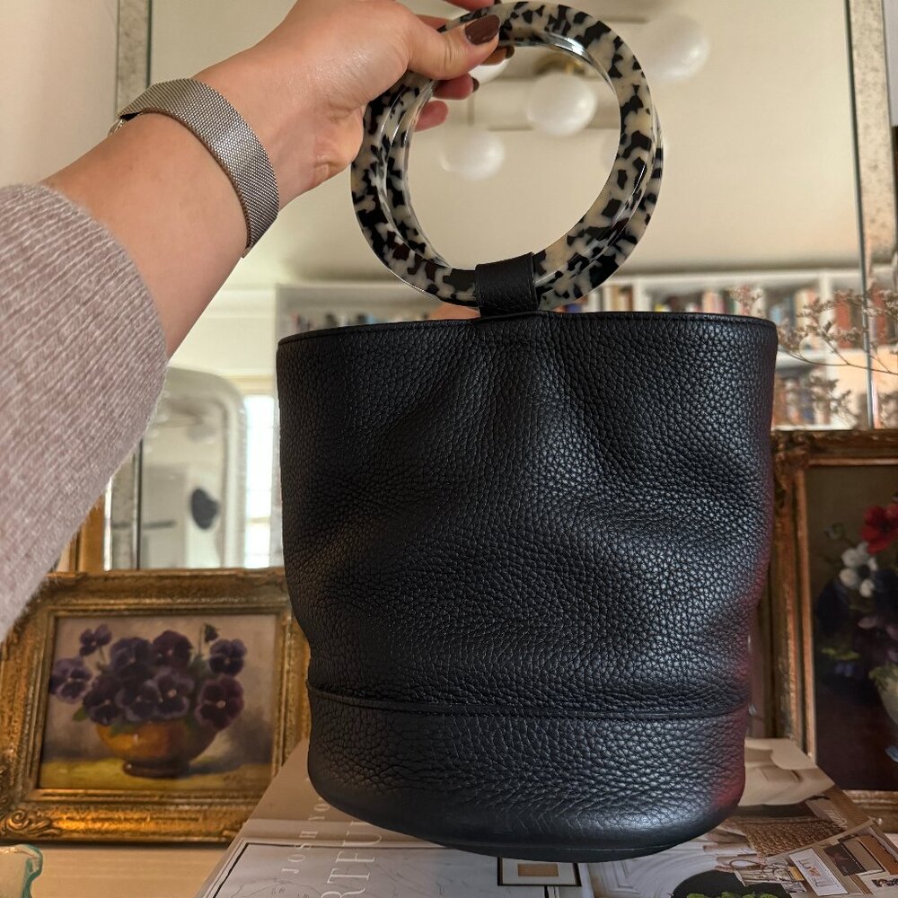 Simon Miller Medium Bonsai Bag in Black Tortoise